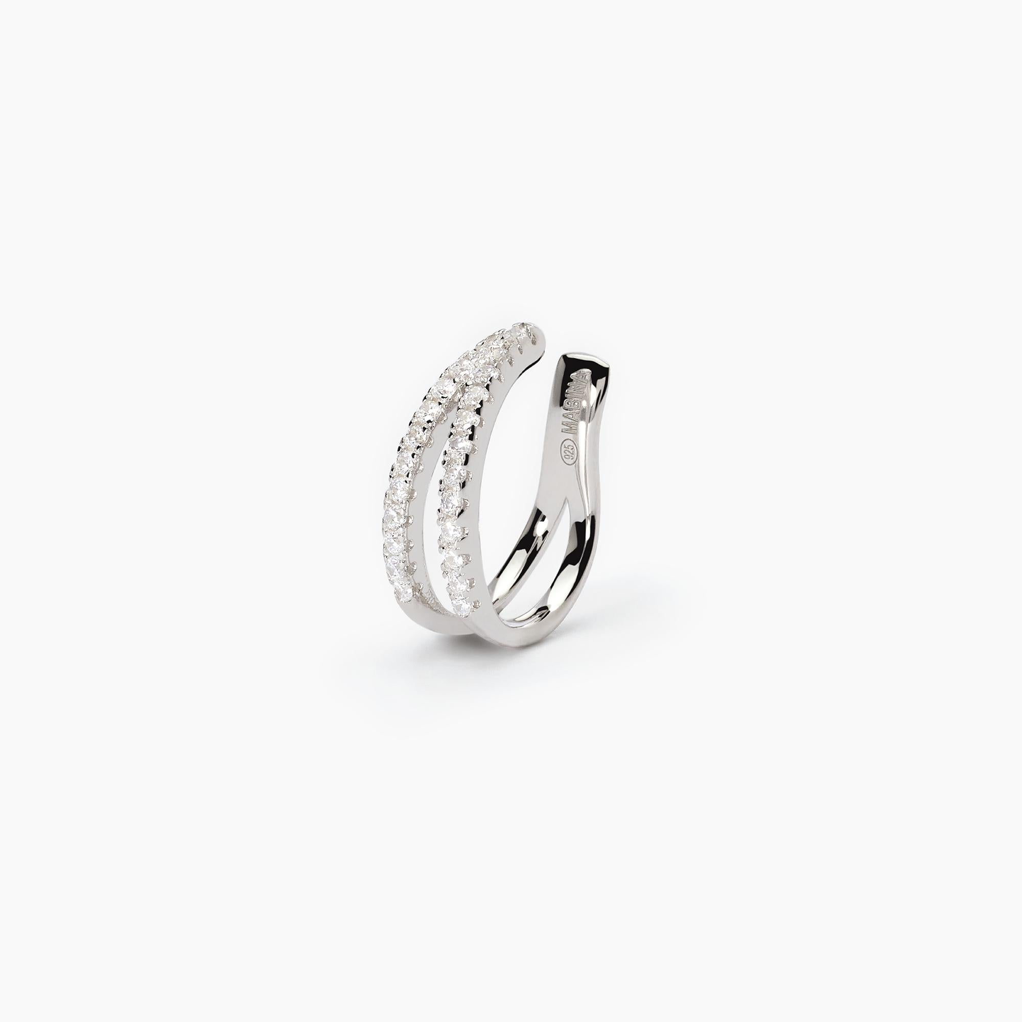 Mabina Donna - Monorecchino ear cuff a doppio cerchio CUFFMANIA - 563667