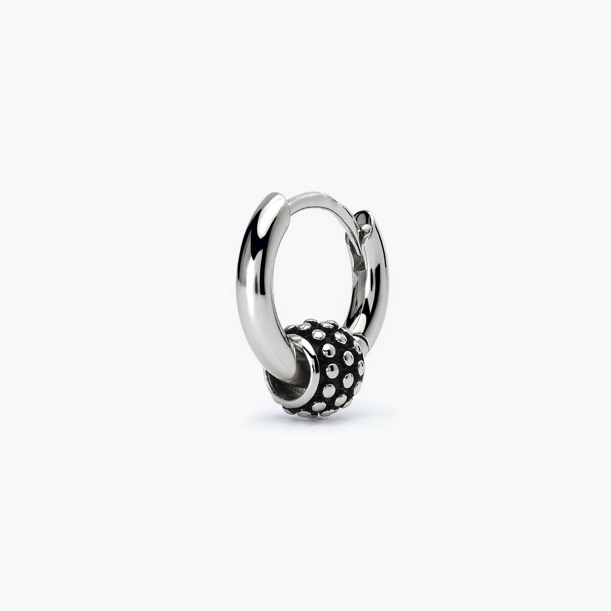 Mabina Man - Hoop earring with studded detail MONOMANIA - 563625