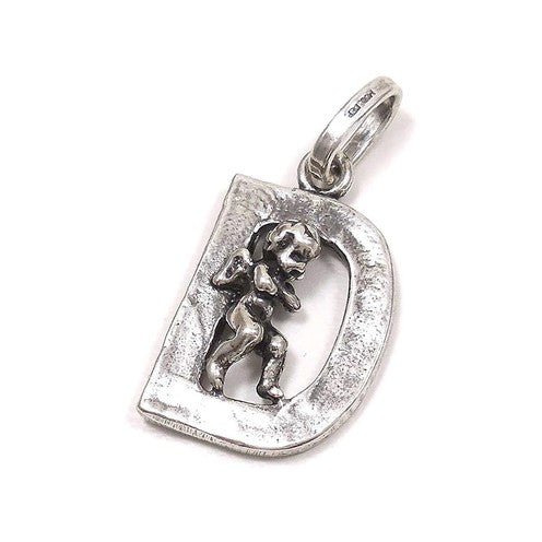 Giovanni Raspini Charm Letter D with angel - 6068
