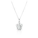 Collana roberto giannotti con pendente Angelo in oro bianco 9kt e diamante - NKT264B