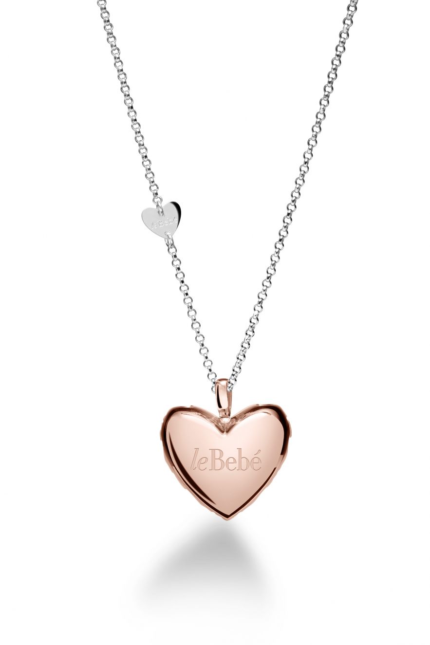 SUONAMORE I HEARTS PENDANT ROSE GOLD PLATED SILVER - SNM014