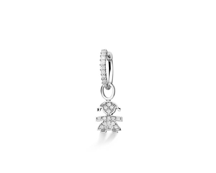 BABY SINGLE EARRING I PAVÈ GIRL LBB543