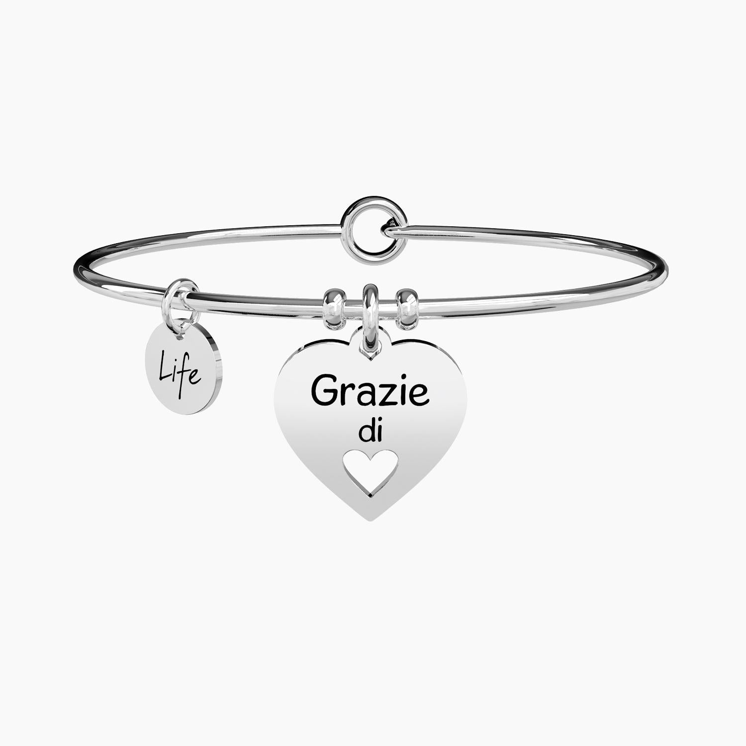 Kidult women's bracelet Love collection - HEART | THANK YOU - 731298