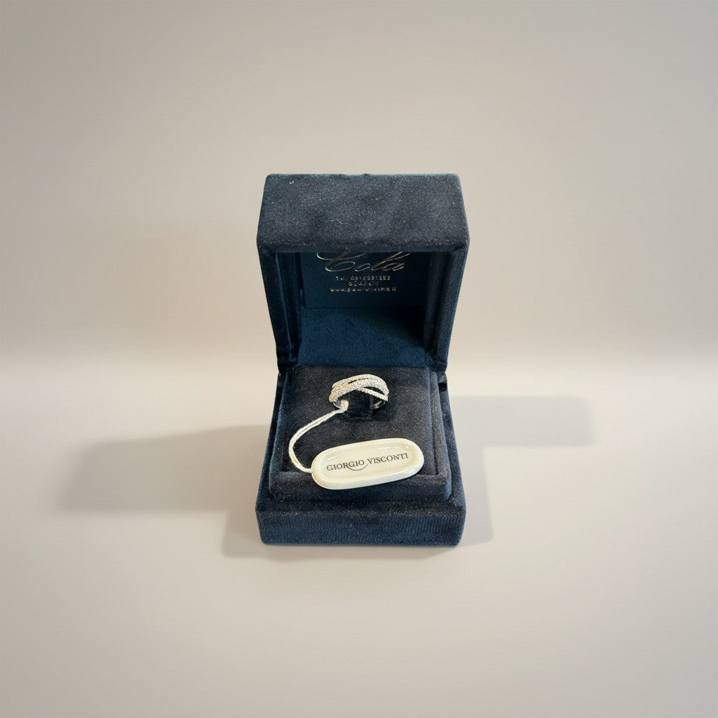 Weißgoldring mit Diamanten, 0,62 ct – ABX14399