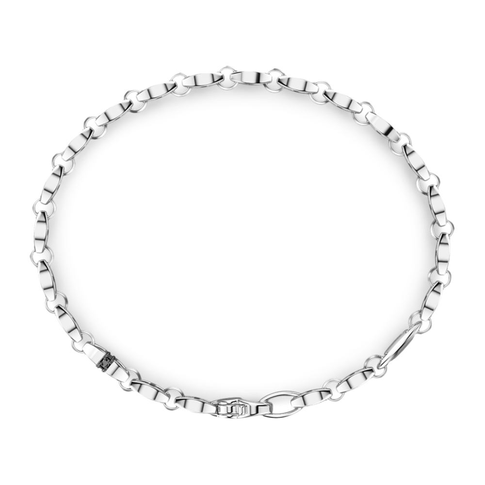 Insignia 925 - Bracciale solo maglia Zancan in argento - EXB591