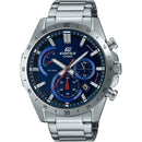 Montre chronographe pour homme Casio Edifice EFR-573D-2AVUEF avec cadran bleu et finitions rouges.
