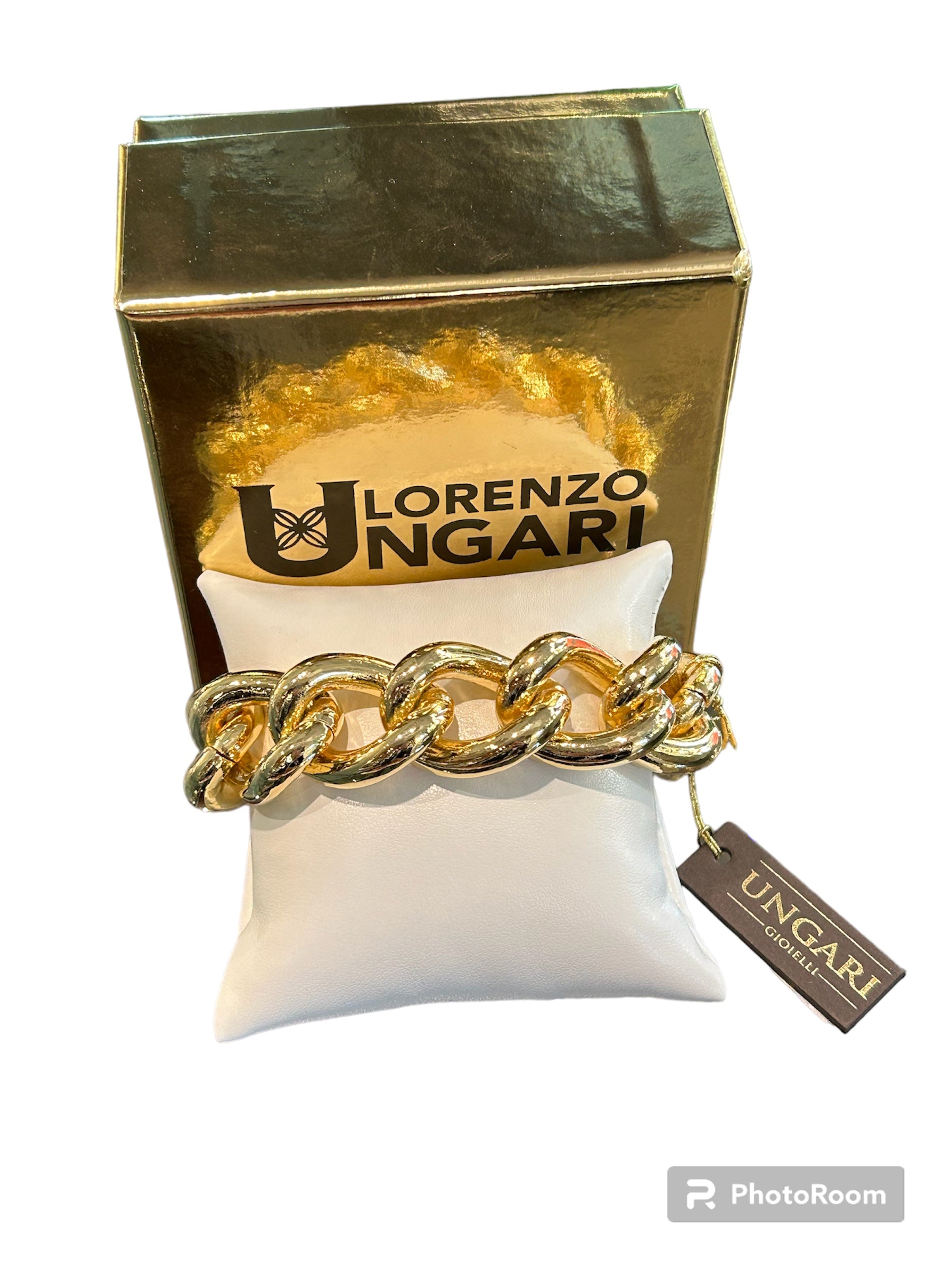 Bracelet chaîne en bronze doré - MAGIC BR 020
