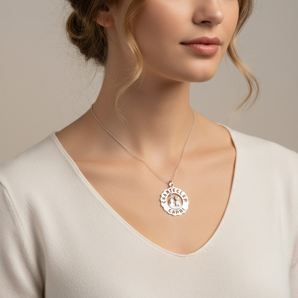 Et Voilà Logo Anhänger Silber
 Nummer 38912