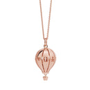 SUONAMORE PENDANT IN POLISHED/SATIN ROSE GOLD PLATED SILVER - SNM054
