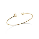 LES PETITS - GIRL AND HEART BRACELET IN YELLOW GOLD AND DIAMOND - LBB721/M