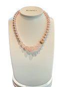 White gold and Japanese pearl necklace - PCL1120