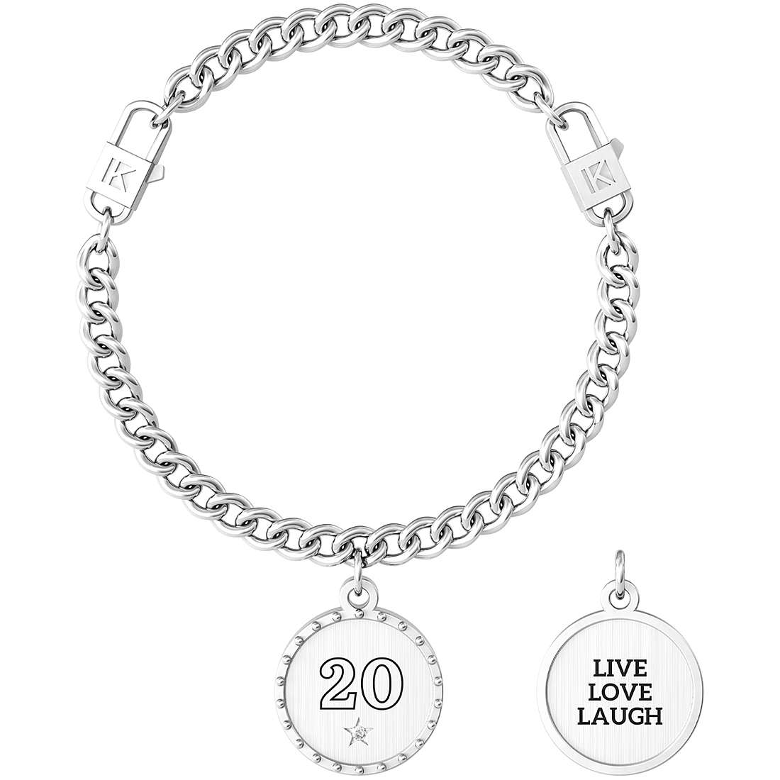 Kidult Women's Bracelet Special Moments collection - 20 | LIVE LOVE LAUGH - 731950