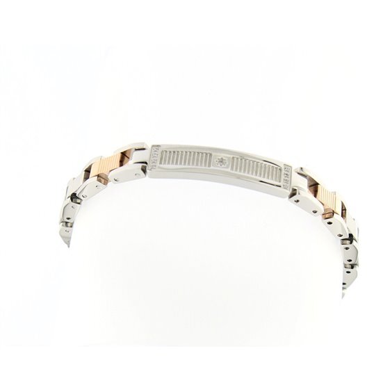 Zancan Bracelet in Steel with Zircons – Hiteck – EHB201