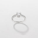 SOLITAIRE RING IN WHITE GOLD AND DIAMONDS, 0.64ct - AB16968D