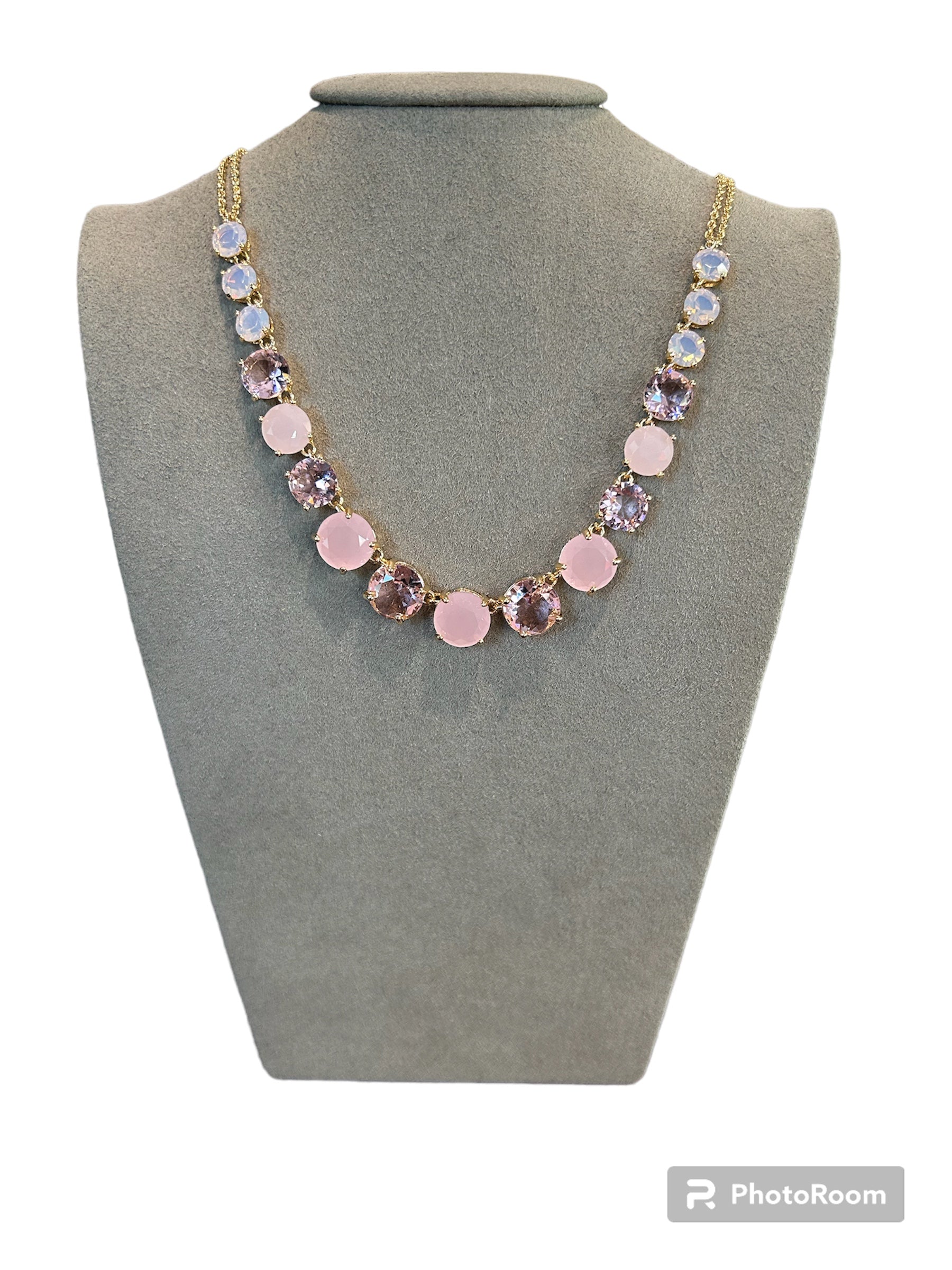 IL Mio Re - Golden bronze necklace with pink stones - ILMIORE CL 021R