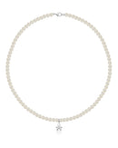 LE PERLE - CHILDREN'S NECKLACE IN WHITE GOLD, PEARLS AND DIAMOND - LBB800