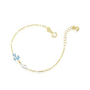 TOYS BRACELET WITH ANCHOR AND BOAT IN YELLOW GOLD - PMG075