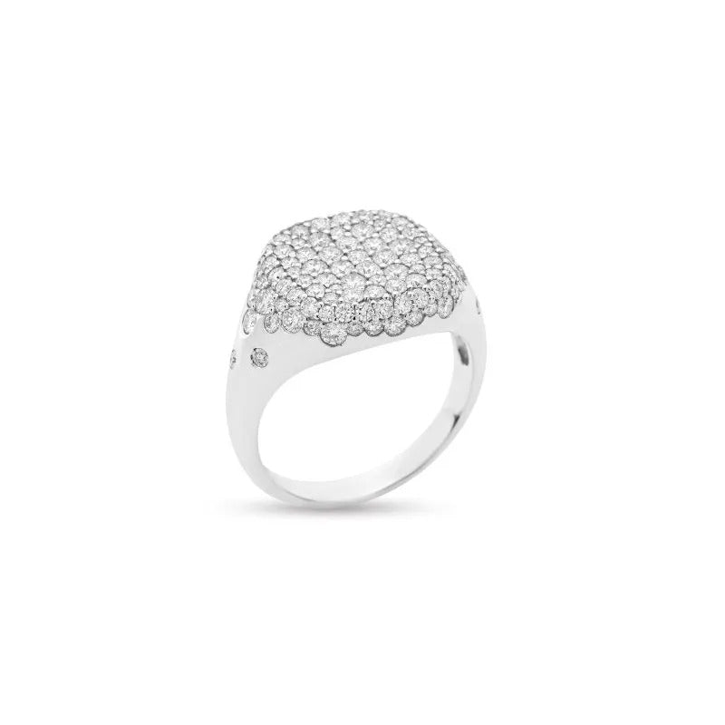 SEAL PAVE' ring - 108A01DW