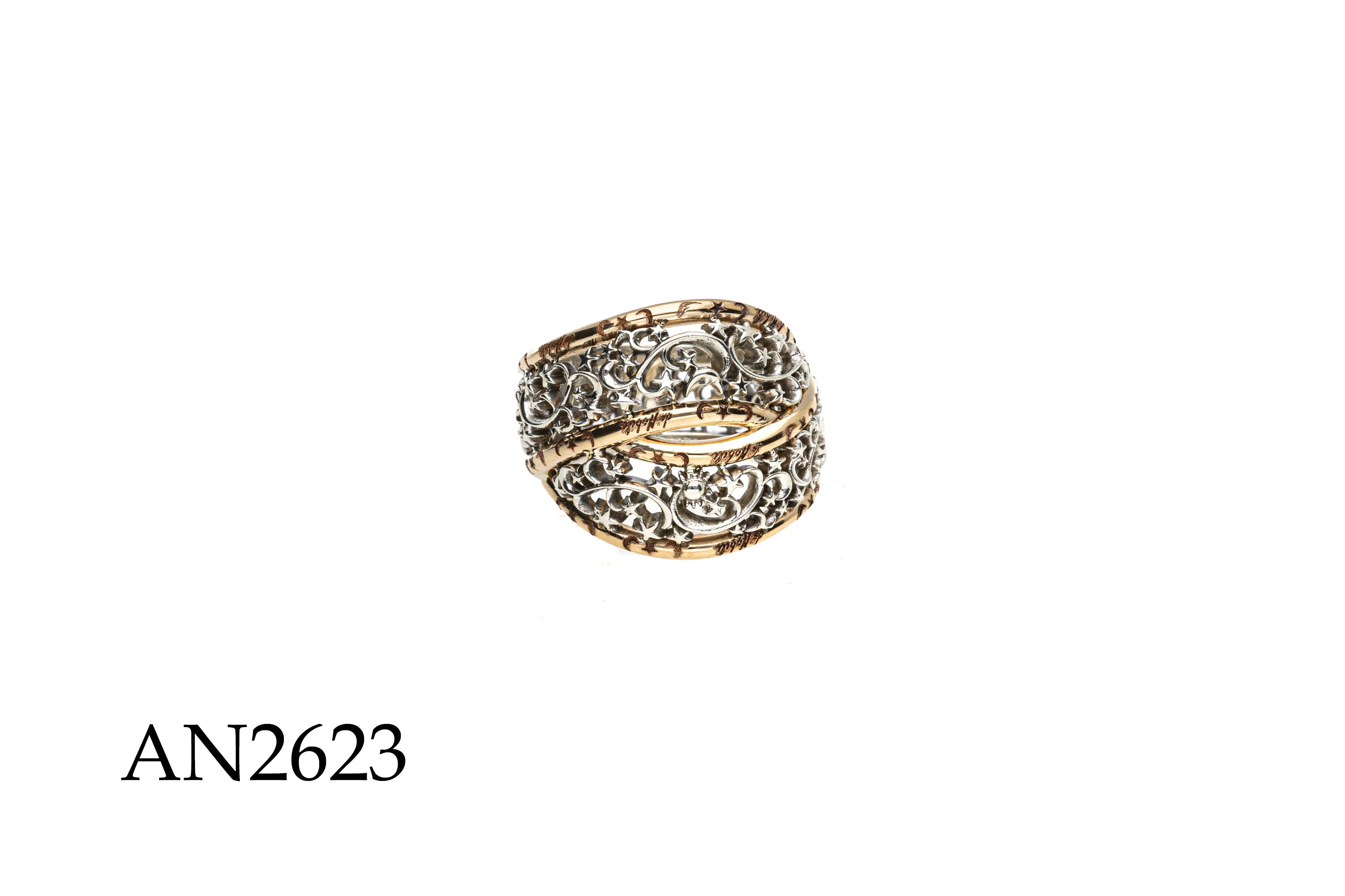 Anello Polvere di Stelle Fascia Intreccio - AN2623
