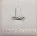 Solitaire ring in white gold with diamond, 0.10ct - AB15559B