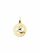 Yellow gold and diamond pendant - 31496