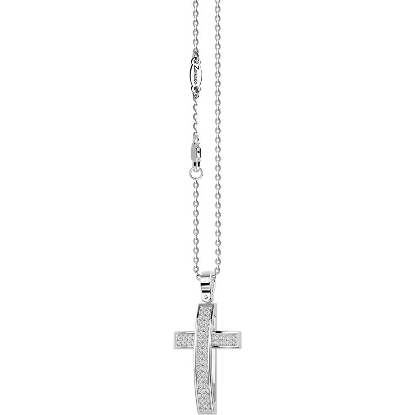 Zancan necklace with gold cross for men - EC582B