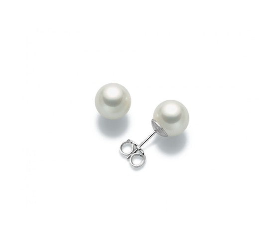 Orecchini Miluna di perle gemelle Oriente in oro bianco - PPN775BMV3