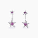 Mabina Femme - Boucles d'oreilles étoile avec tourmaline synthétique STARLET - 563558