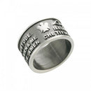 Angel of God ring burnished silver - GIA161