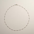 Catena Chantecler con sferette 45 cm in argento - 35280
