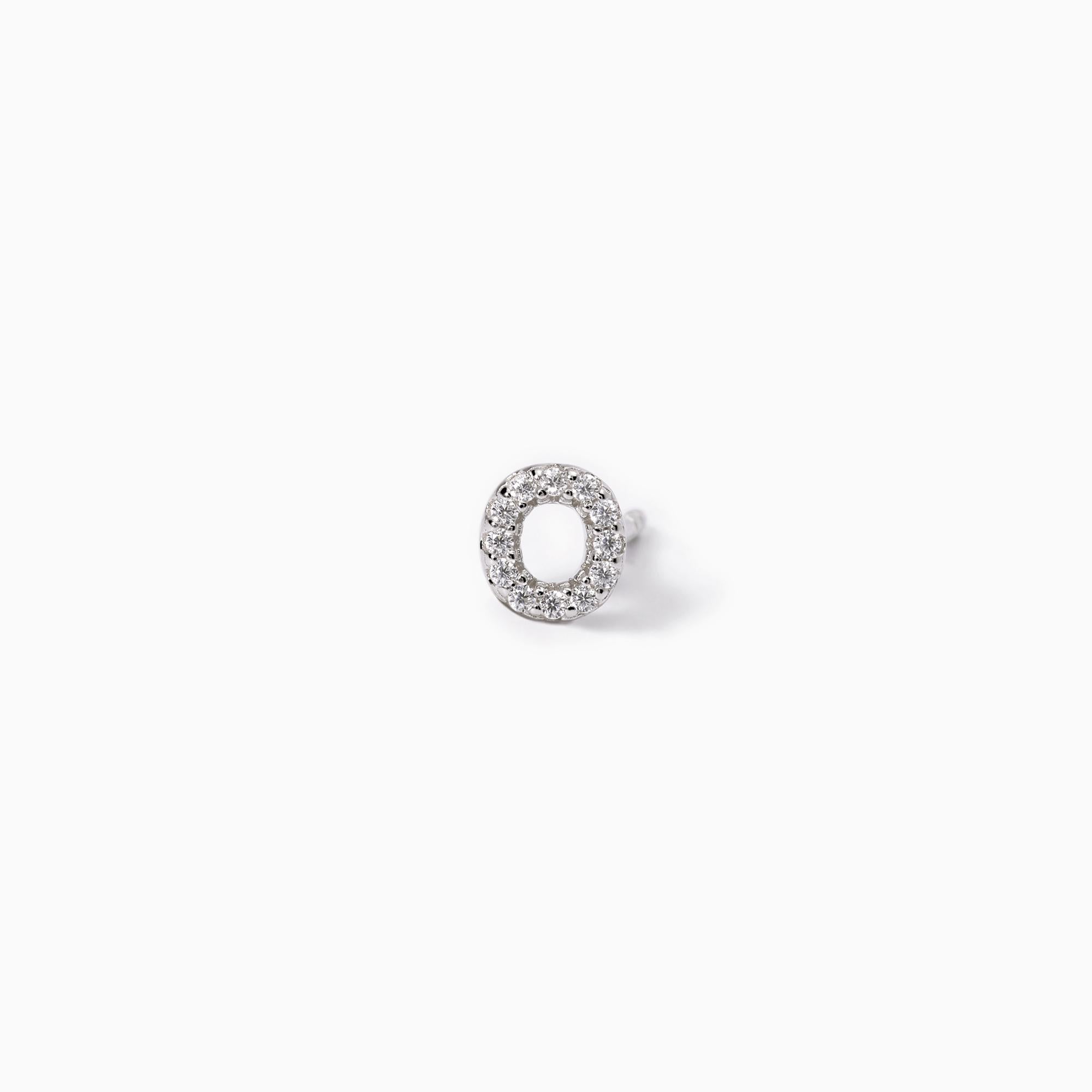 Mabina Femme - Boucle d'oreille mono lettre "O" - 563569O