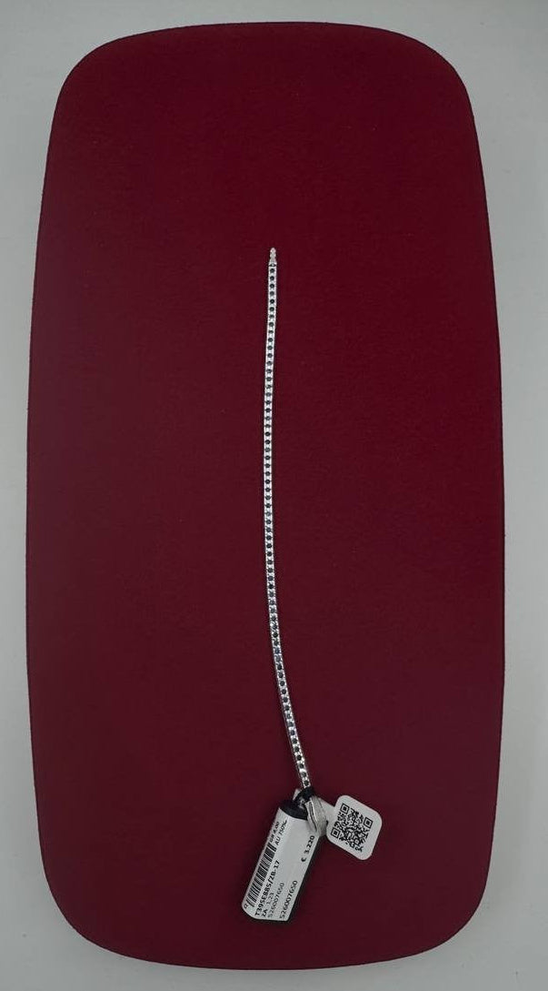 Gioielleria Cola Bracciale tennis in oro bianco 18kt con 1.23ct di zaffiri blu, 17cm