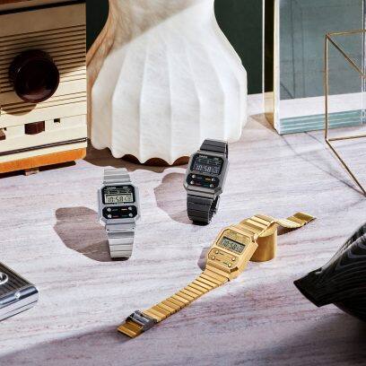 Casio watch Vintage collection, Unisex - A100WEG-9AEF
