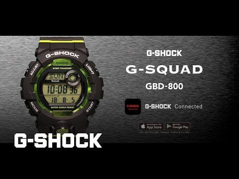 Orologio G-Shock, collezione G-Squad, total black 48mm - GBD-800-1BER