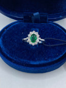 Anello Recarlo in oro bianco, smeraldo e diamanti, 0.83ct di smeraldi - R79CC001/SM030