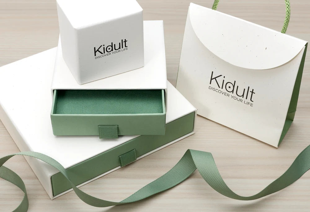 Kidult Orecchini pendenti in acciaio dorato con elementi piatti- 861165