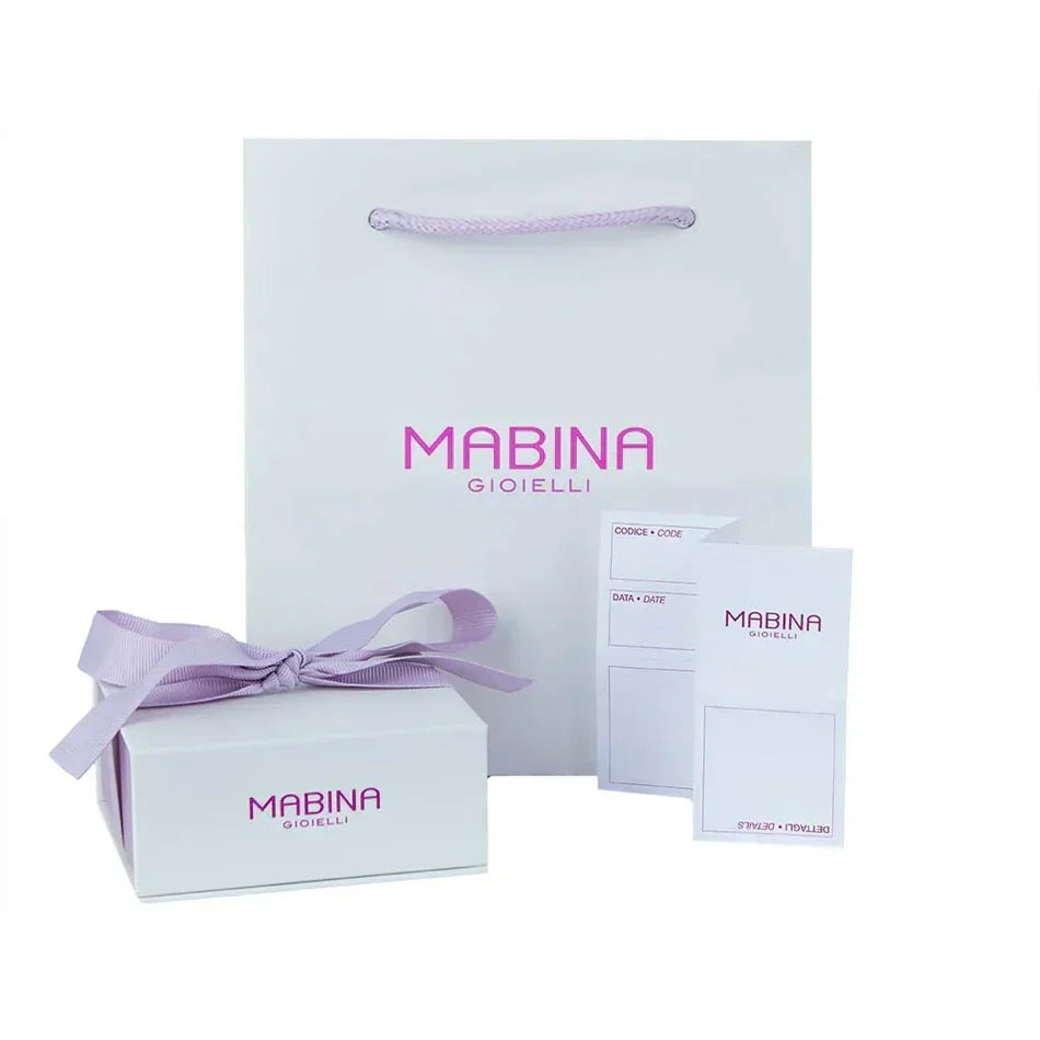 Mabina Donna - Orecchini in argento con acquamarina sintetica COOL OR RÉTRO? - 563714