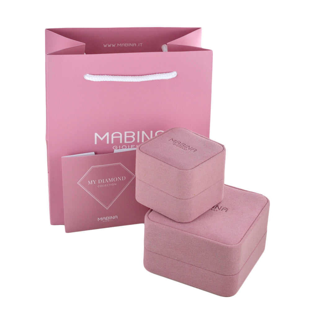 Mabina Donna - Bracciale con charm bimbo in argento e diamanti lab-grown, 0.04ct - 534066