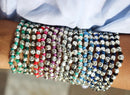 BRACCIALE Spadarella Crushed, colore blu fluo, 19cm - SPBR03-Blu fluo