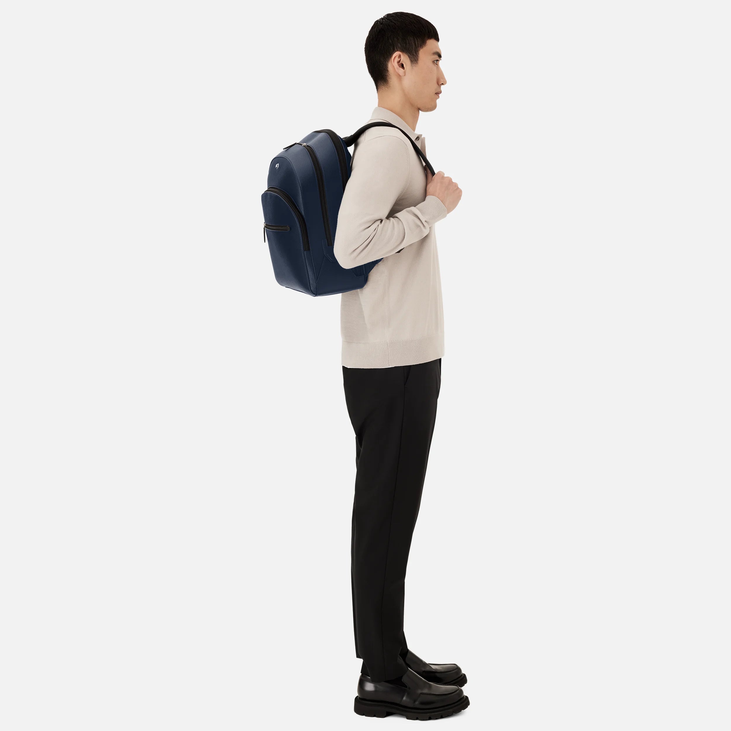 LARGE BACKPACK WITH 3 COMPARTMENTS MONTBLANC SARTORIAL - 132064